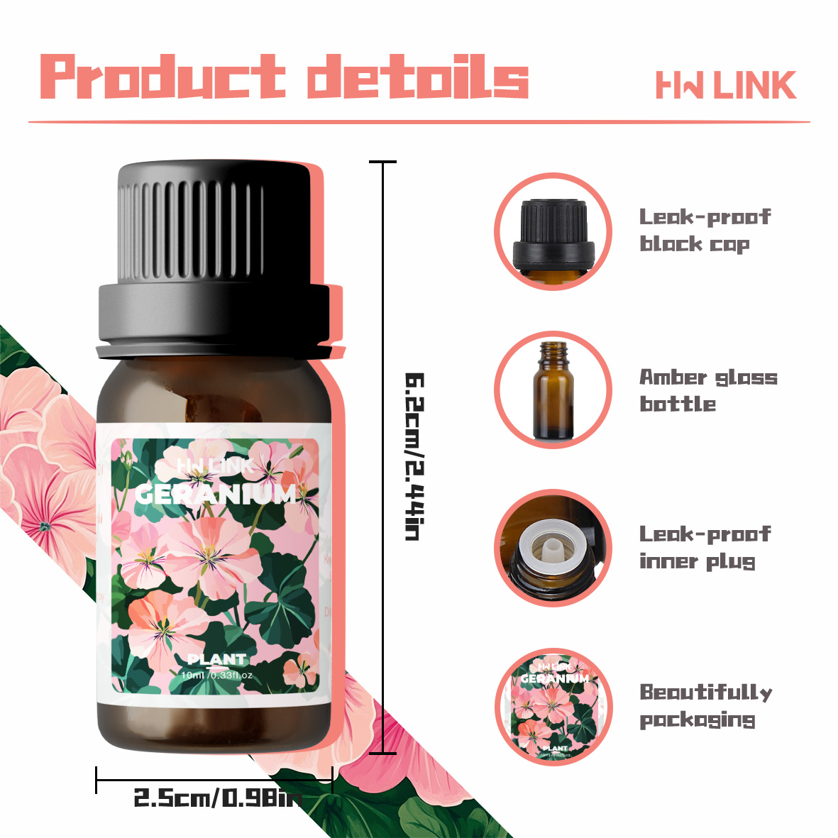 Geranium Essential Oils 10ml P - đánh giá và giá Home Fragrance Gift